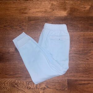 Light Blue Cotton Fleece Jogger Pants